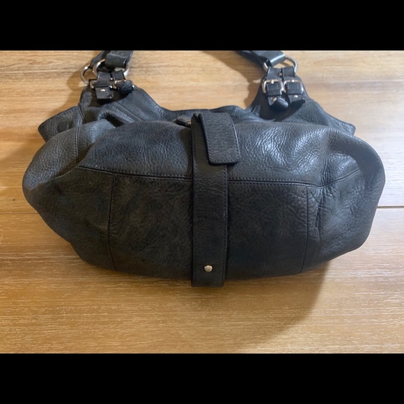 Vintage Kenneth Cole Black Leather Hobo Bag - Picture 3 of 7